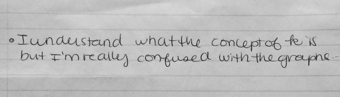 Here's a "muddy" - this student's comment reflects a common concern around how I teach some of the content.