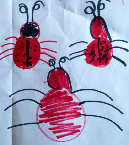 Kids like bugs. And they like to draw them.