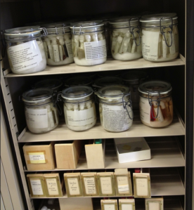 Treasures in the cabinet.