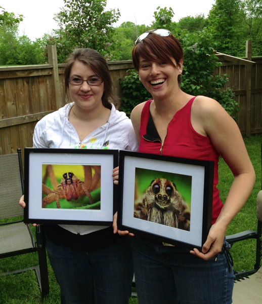 Katie Sim (l) and Sarah Loboda (r) - successful MSc students!