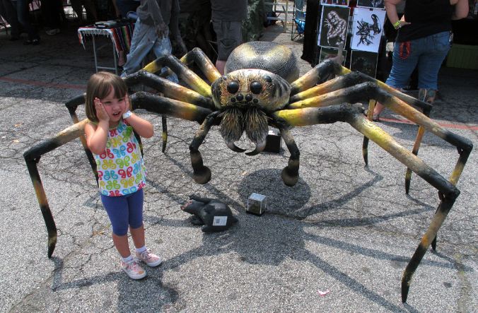 The giant spider sculpture!