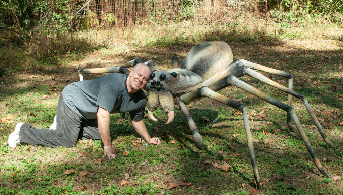 Don and his spider friend.