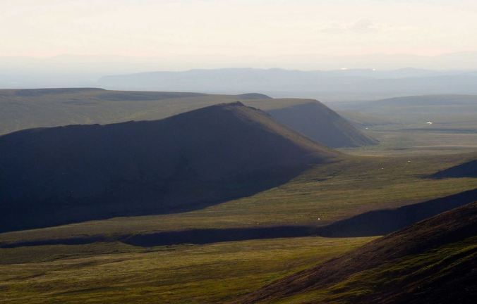 The northern landscape, near the Yukon-Northwest Territory border.
