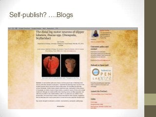 Perspectives on Academic Publishing