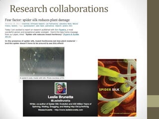 Research collaborations
 